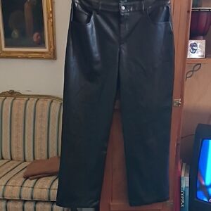 Wild Fable Dark Faux Leather Pants